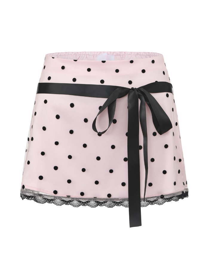 Dottie Polka Dot Mesh Skirt