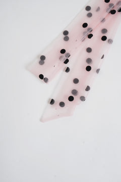 Dottie Polka Dot Mesh Halter Top