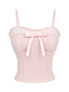 Sweetheart  Cotton Pointelle Top