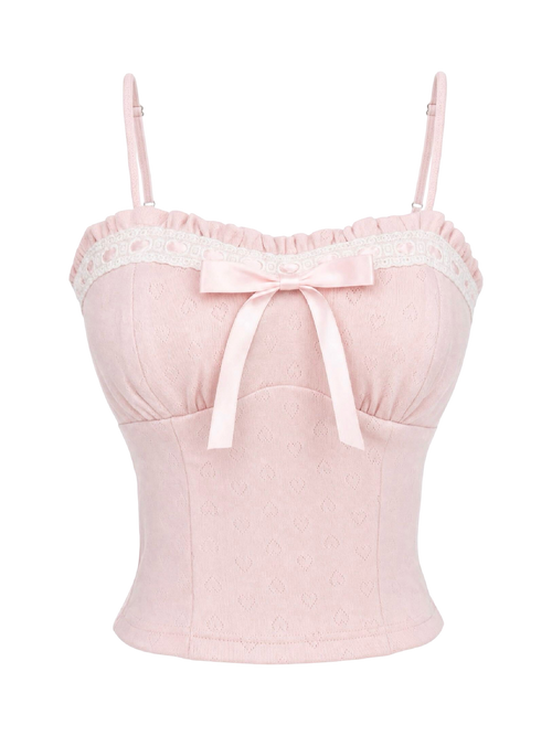 Sweetheart  Cotton Pointelle Top