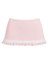 Sweetheart  Cotton Pointelle Skirt