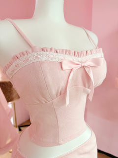 Sweetheart  Cotton Pointelle Top