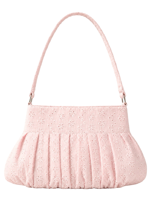 Coquette Cotton Eyelet Bag（Pink）