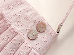 Coquette Cotton Eyelet Bag（Pink）