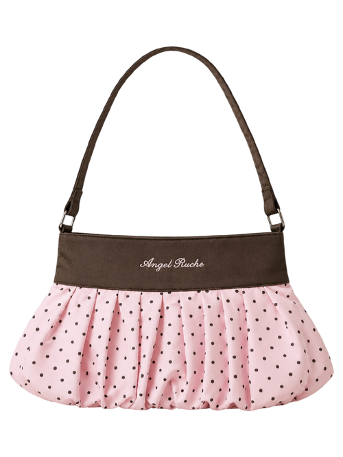 Dolly Polka Dot Bag (Pink Mocha)