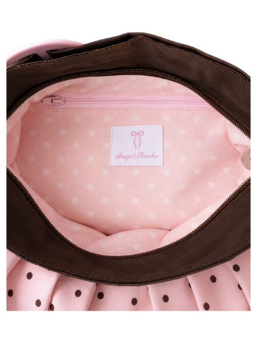Dolly Polka Dot Bag (Pink Mocha)