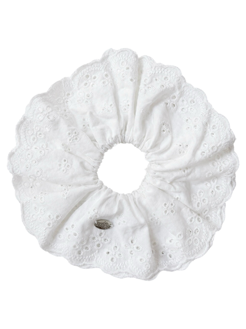 Coquette Eyelet Scrunchie