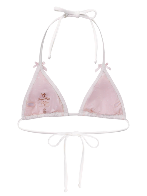 Coquette Cotton Eyelet Bikini Top (White)