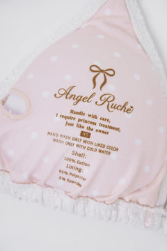 Coquette Cotton Eyelet Bikini Top (White)
