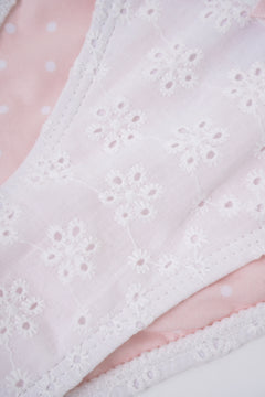 Coquette Cotton Eyelet Bikini Bottom (White)