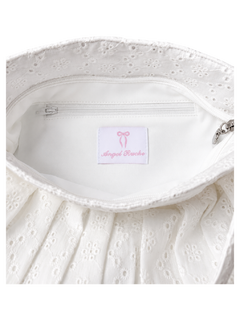 Coquette Cotton Eyelet Bag（White）