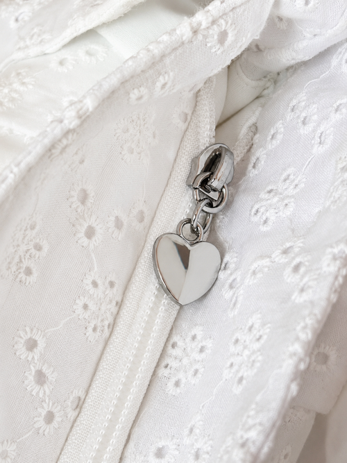 Coquette Cotton Eyelet Bag（White）