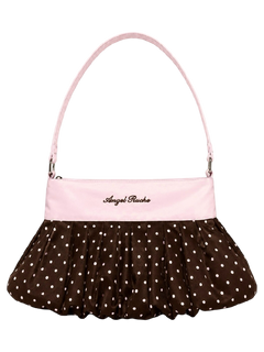 Dolly Polka Dot Bag (Chocolate) - back view - Angel Ruche