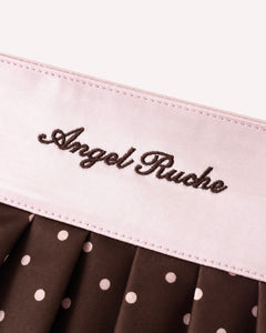 Dolly Polka Dot Bag (Chocolate) - side view - Angel Ruche