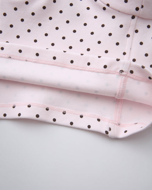 Whimsy Doll Cotton Active Top（Brown Polka）