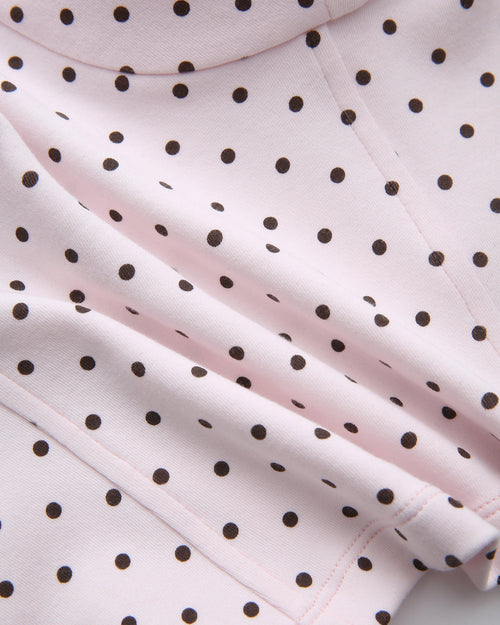 Whimsy Doll Cotton Active Top（Brown Polka）