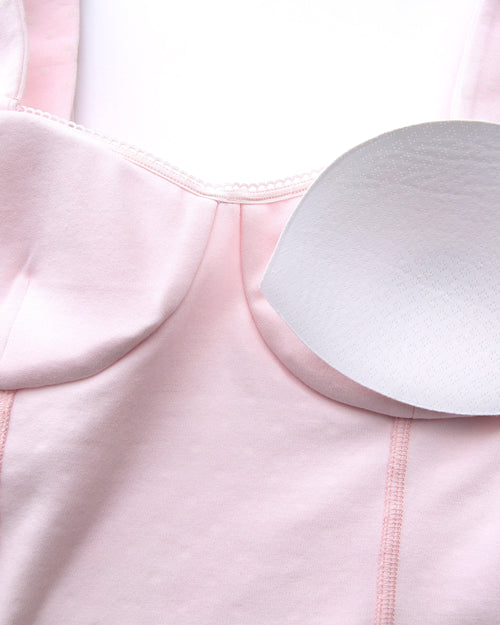 Whimsy Doll Cotton Polka Active Top(White Polka)