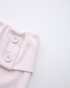 Whimsy Doll Cotton Polka Active Fold Over Shorts(Pink)