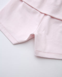 Whimsy Doll Cotton Polka Active Fold Over Shorts(Pink)