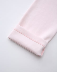 Whimsy Doll Cotton Polka Active Fold Over Capri Pants(Pink)
