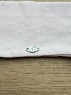 Whimsy Doll Cotton Active Headband(White Polka)