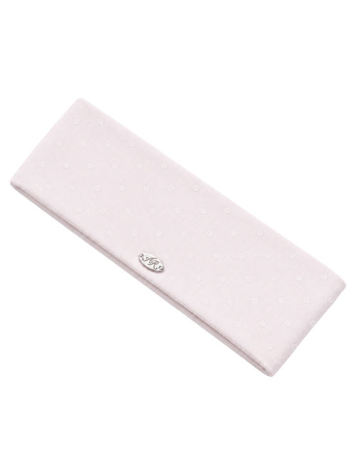 Whimsy Doll Cotton Active Headband(White Polka)