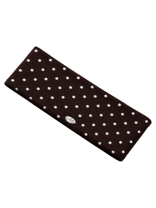 Whimsy Doll Cotton Polka Active Headband(Brown)