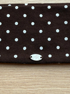 Whimsy Doll Cotton Polka Active Headband(Brown)