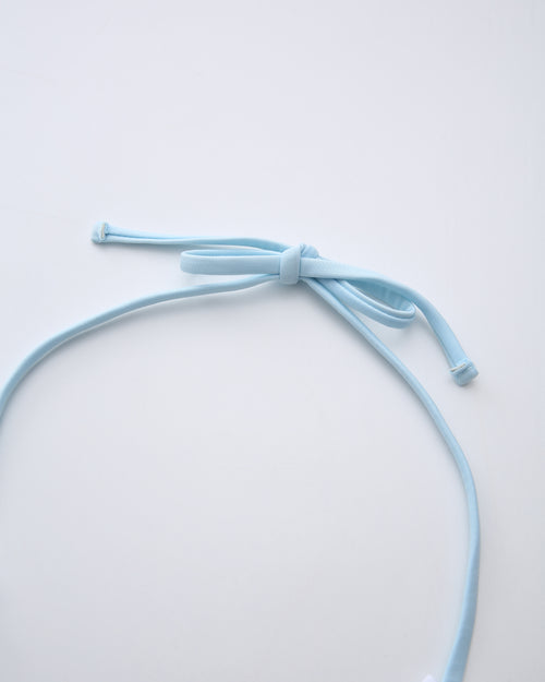 Coquette Cotton Eyelet Bikini Top (Baby Blue)