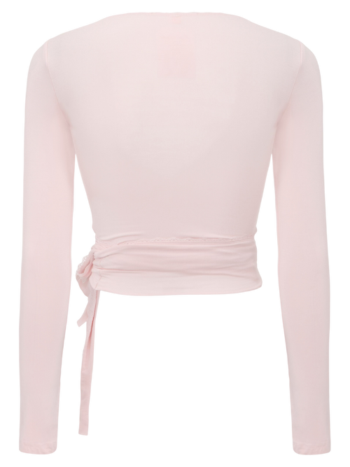 Whimsy Doll Pilates Wrap Cardigan（Pink）