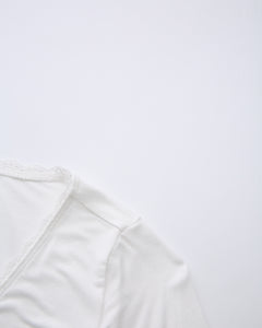 Whimsy Doll Pilates Wrap Cardigan（White）