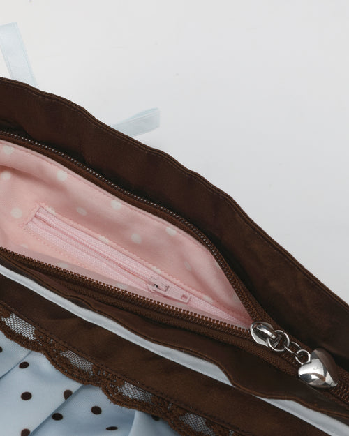 Dolly Polka Dot Bag (Baby Blue)