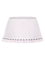 Sweetheart  Cotton Polka Dot Pointelle Skirt (Pink)