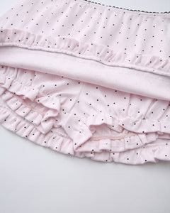 Sweetheart  Cotton Polka Dot Pointelle Set (Pink)