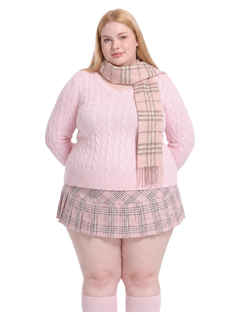 Girly Plaid Pleated Mini Skirt (Pink)