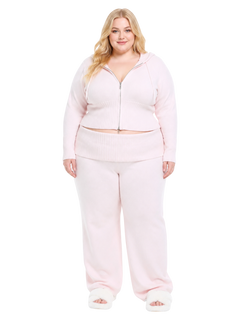 That Girl Rib Knit Set (Baby Pink)