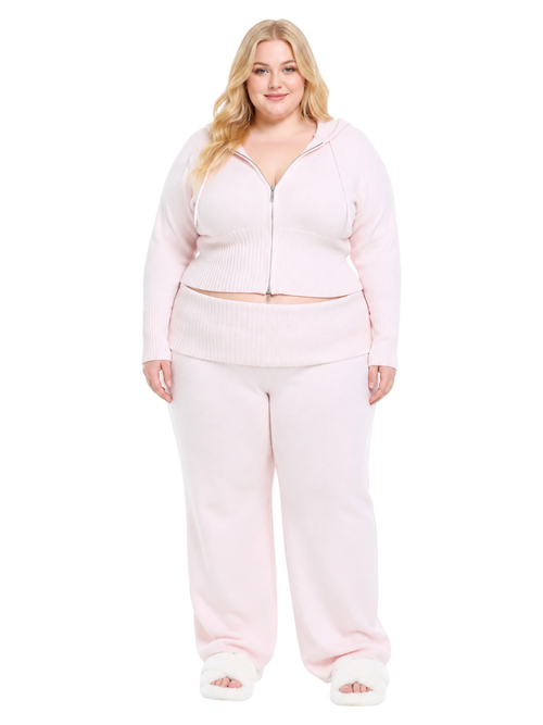 That Girl Rib Knit Set (Baby Pink)