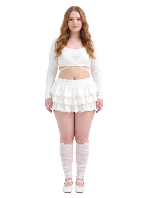 Ballerina Bliss Bralette (Cream White)