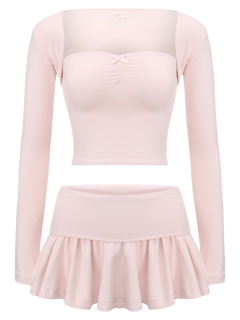 Pilate Princess Ruched Tube Top（Rose Pink）