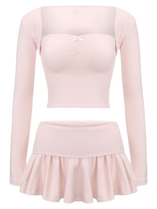 Pilate Princess Ruched Tube Top（Rose Pink）