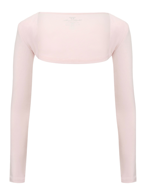 Pilate Princess bolero shrug cardigan in rose pink by Angel Ruche, photo 2