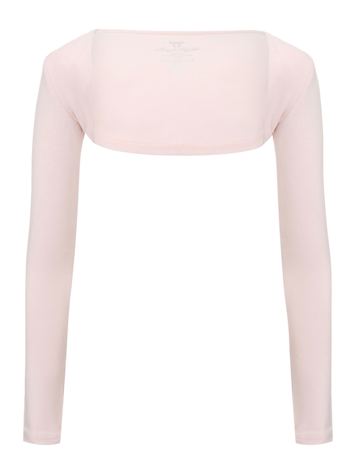 Pilate Princess Long Sleeve Bolero Shrug Cardigan（Rose Pink）