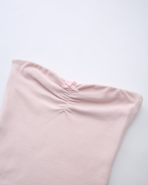 Pilate Princess Ruched Tube Top（Rose Pink）