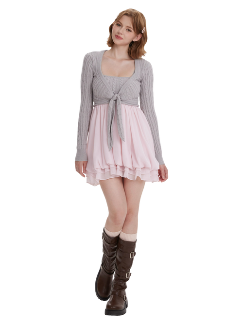 Lovergirl Cable Knit BabyDoll Set