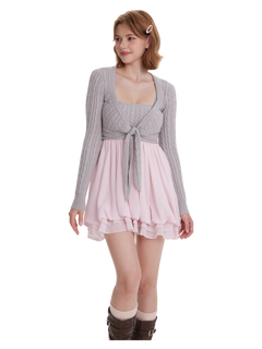 Lovergirl Cable Knit BabyDoll Set