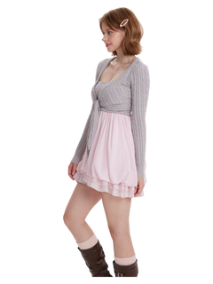 Lovergirl Cable Knit BabyDoll Set