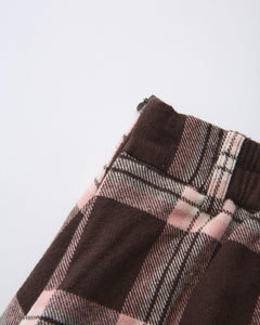 Blair Preppy Plaid Mini Skirt (Brown)