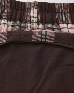 Blair Preppy Plaid Mini Skirt (Brown)