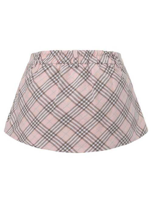 Blair Preppy Plaid Mini Skirt (Pink)