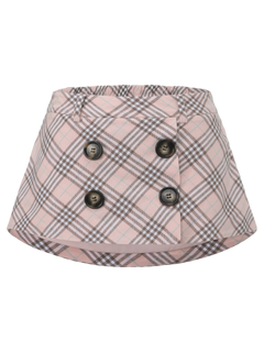 Blair Preppy Plaid Mini Skirt (Pink)